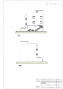 east and west elevations